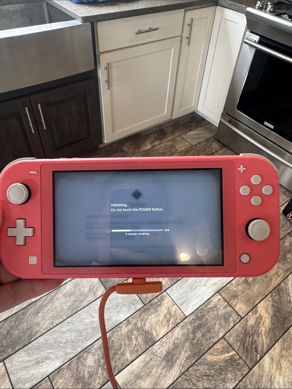 Nintendo Switch Lite Coral Pink Handheld Console Tested & Working